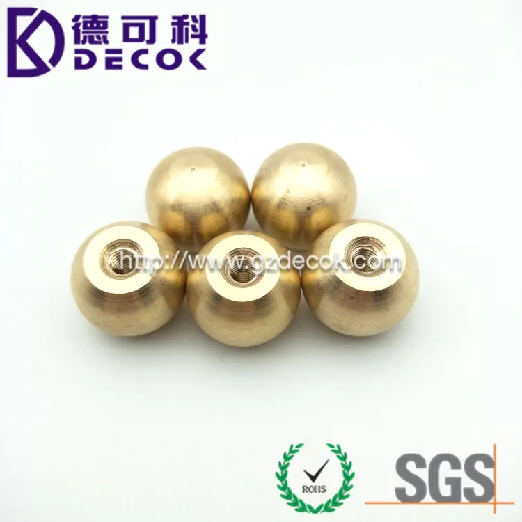 1' 25.4mm 15.8mm VINTAGE BRASS BALL KNOB END - CANE TOPPER - WALKING STICK