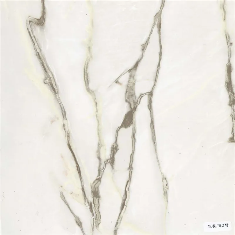 PET white marble effect Hot stamping foils for PVC plastic
