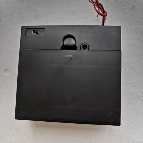 4.5V Plastic Waterproof 3 x D Size 3D Cell Battery Holder with Cover & Switch JST Connector DC plug