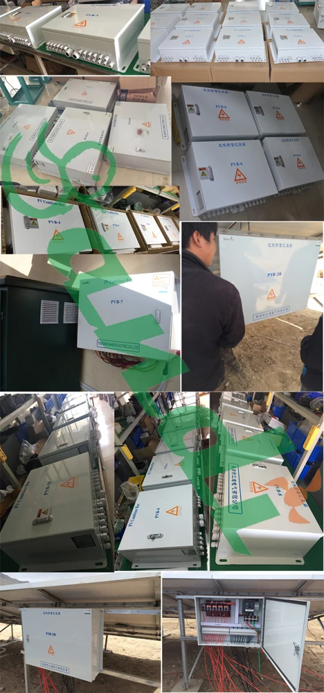 25 строки фотогальванический блок объединителя с IP65 металлической коробкой и Освещение Защита для панели солнечных батарей power system