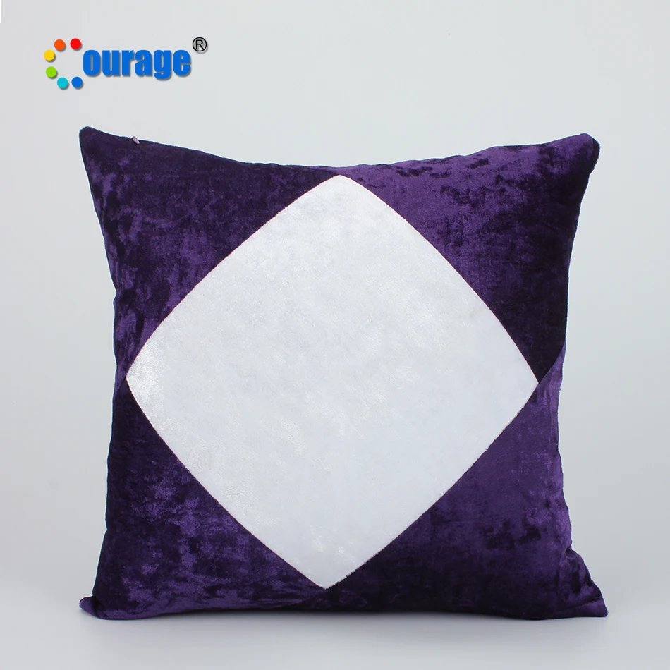 COURAGE 16inches Square custom printing pillow cases sublimation pillow cover blank