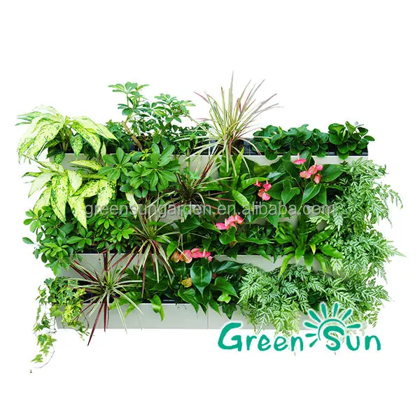 2021 GreenSun HydroFalls green wall system vertical garden planter self watering planter green wall plant pot