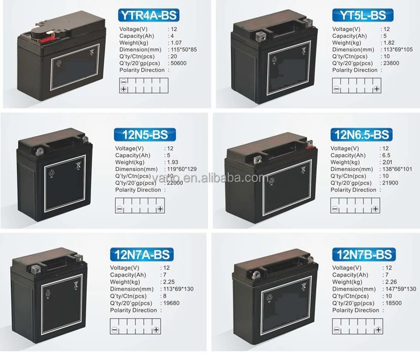  Низкая цена 12v 4ah зарядки мотоцикл сухая батарея