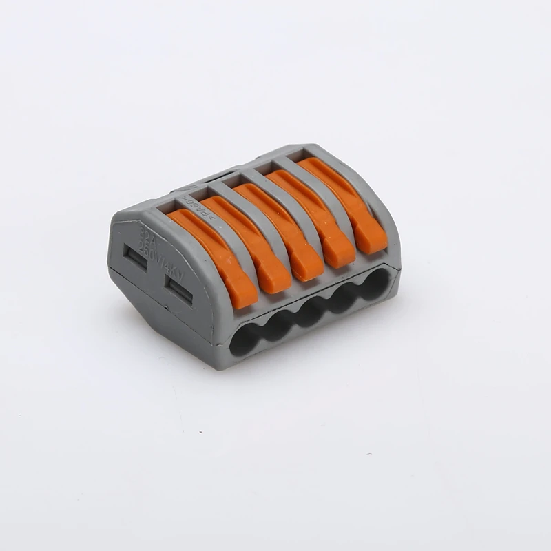 5 Pin Quick Wire Connector Universal Compact Wiring Connector Push-in Conductor Terminal Block
