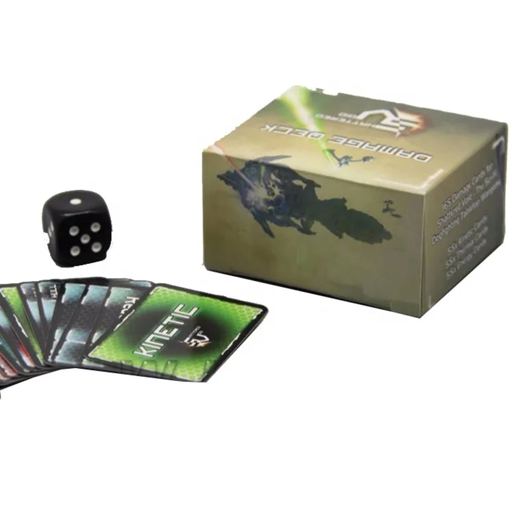 WJPC- Wholesale Black Card Deck Custom Game Card With Plastic Box