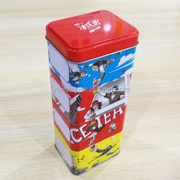 Custom printed metal 3 stacking storage tin box/can wholesale