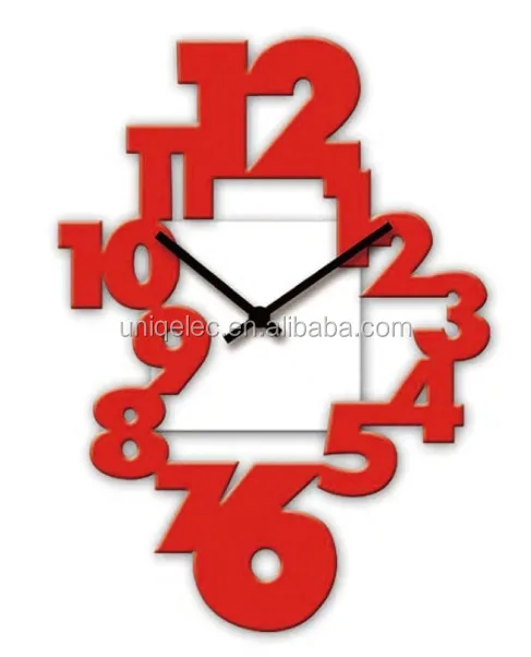 3d Tree Shape Wooden Wall Clock for decoration