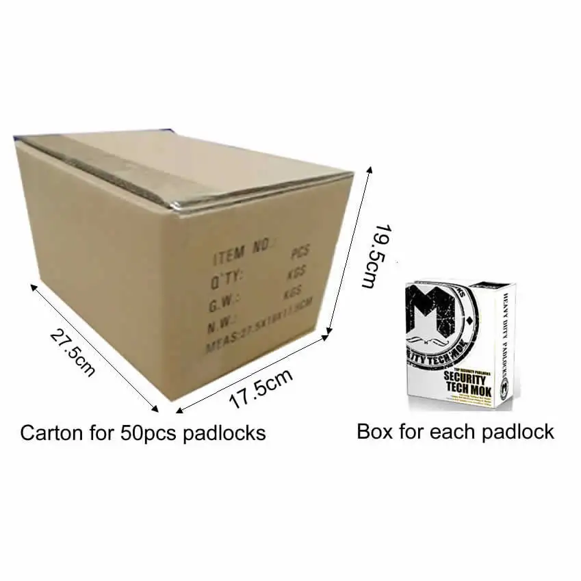 МОК @ 33/50WF высокое качество завернутый висячий замок, завернутый нержавеющей стали замок, дешевые, завернутый замок