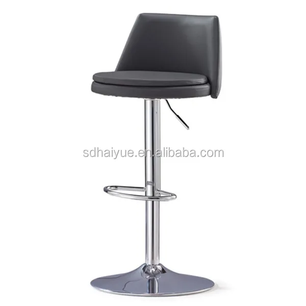 High Quality New Style PU Leather Swivel Bar Stool With Backrest for Home Use