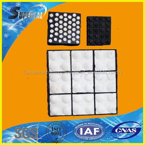 Alumina ceramic rubber lining pad for mining equipment
