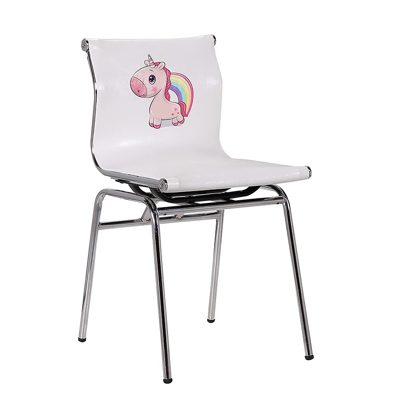 
Hot sale small size children oil wax leather task kid chair 