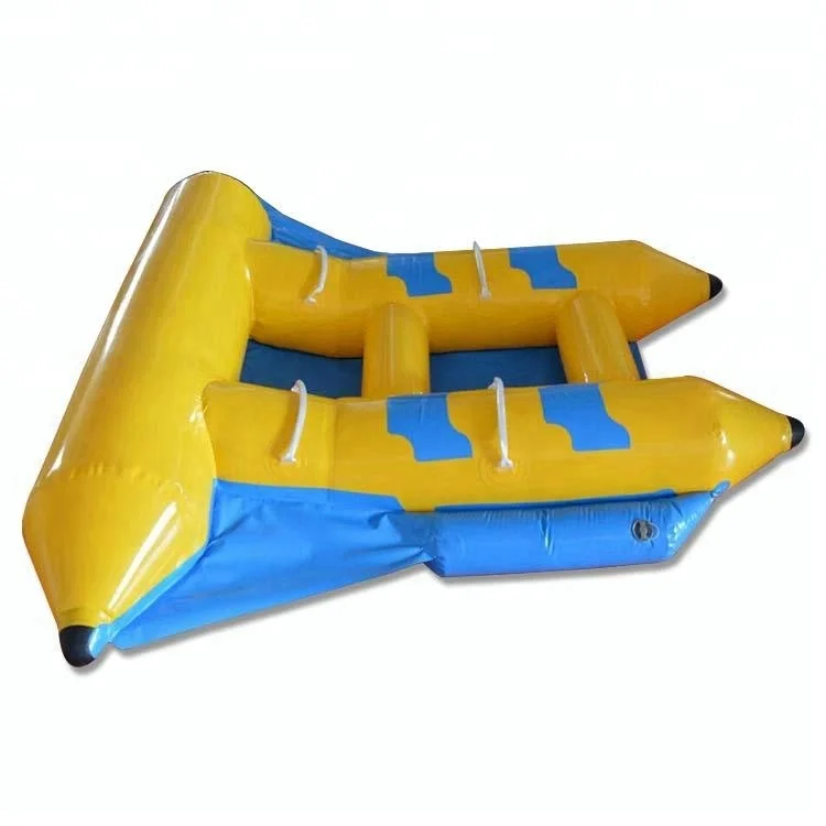 2 Rider Inflatable Fly Fish Towable Banana Boat Tube For Beach Games