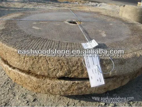 Used Ancient Old Granite Antique Millstone For Garden Decoration