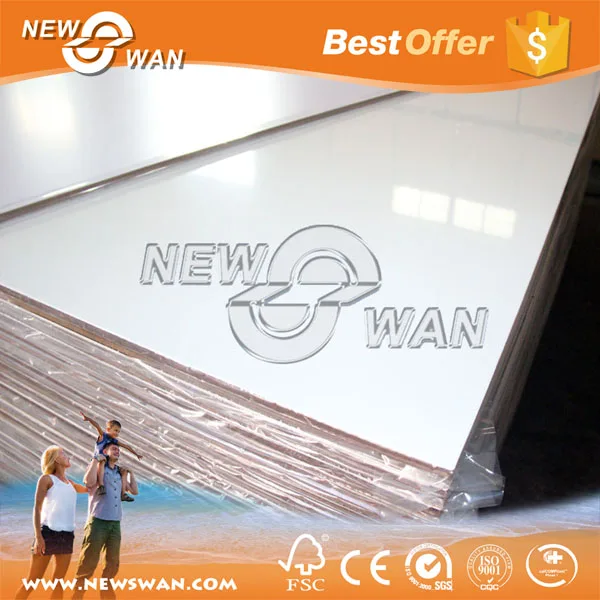 High Gloss UV Lacquered MDF sheet / Flower Pattern Acrylic MDF Board