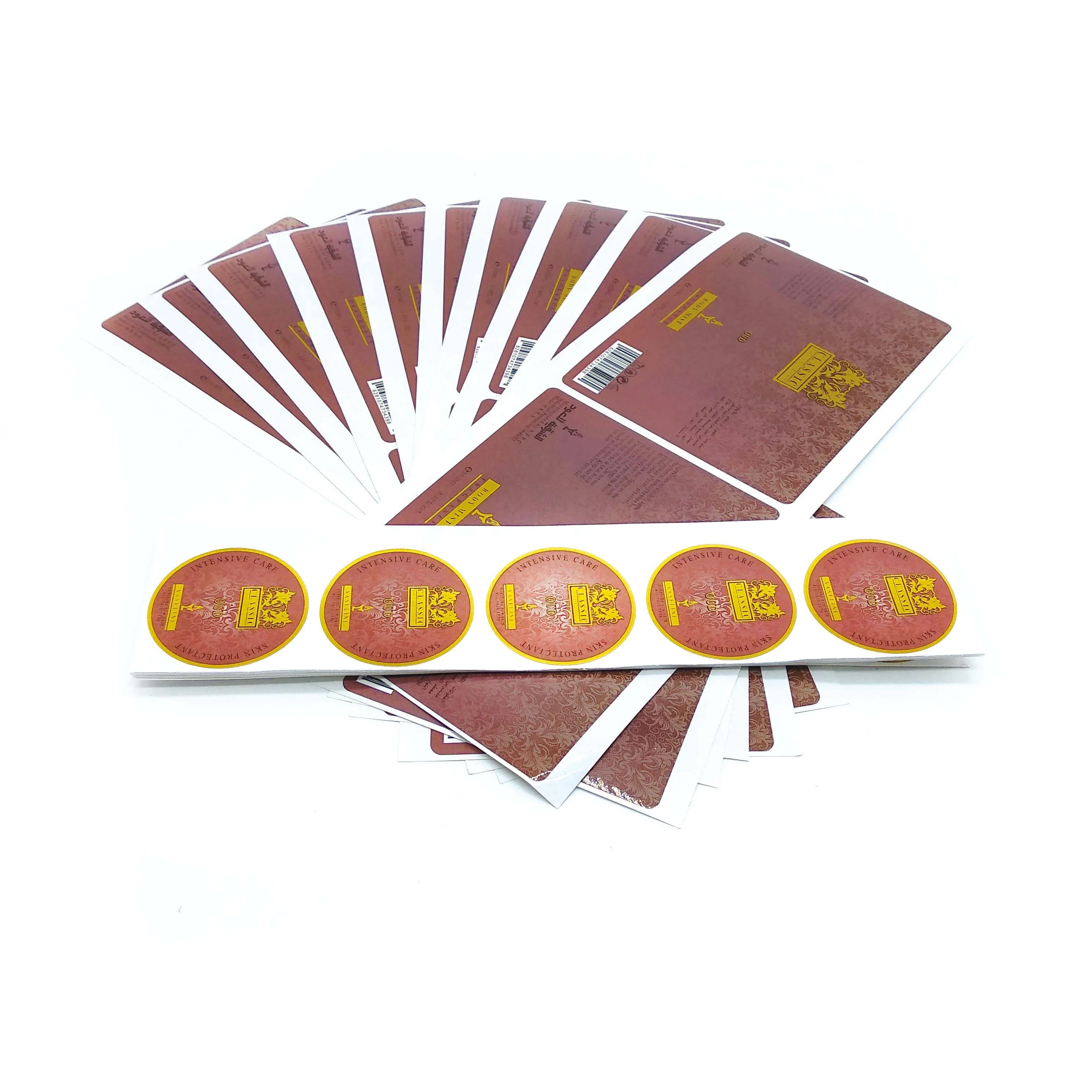 Classic type skin protectant glossy laminated die cut private label