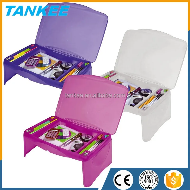 Children Foldable Plastic Lap desk with storage
