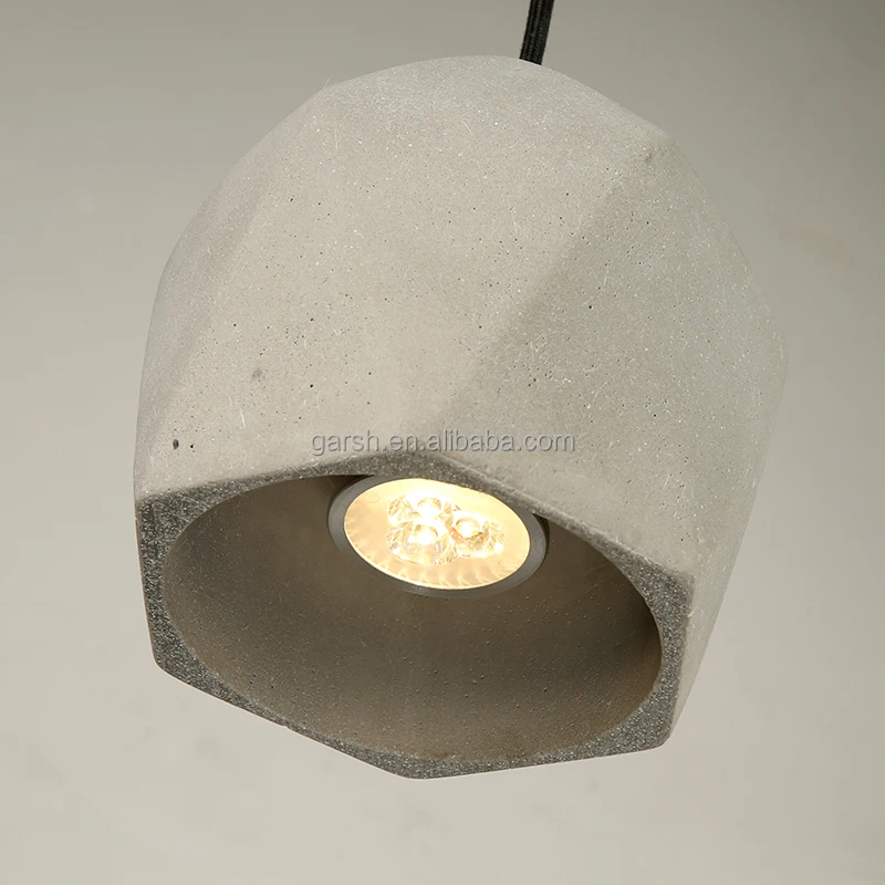 Loft Indoor Cement Lamps Modern Retro Concrete Pendant Light