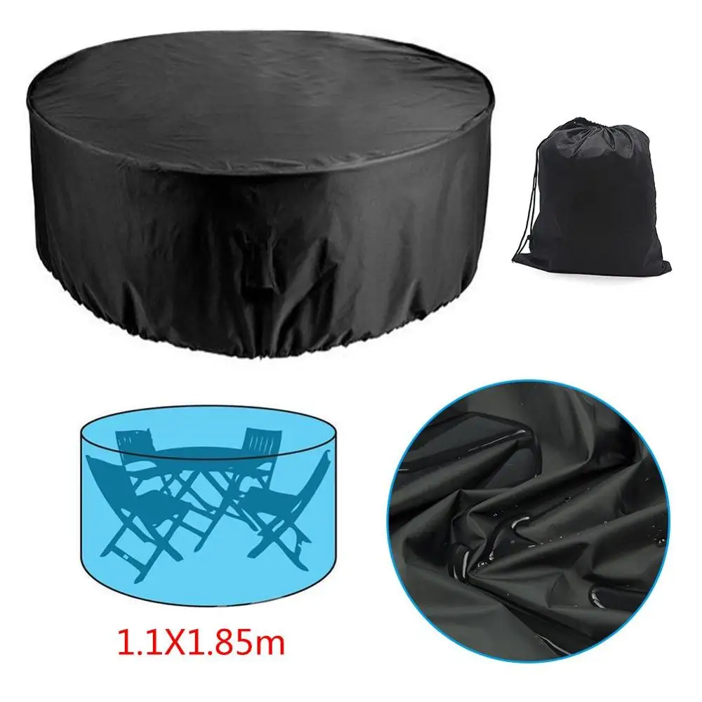 Round patio table chair garden furniture cover