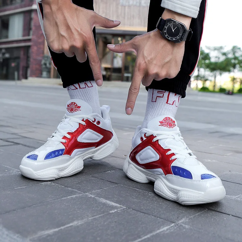 Topsion Aliexpress Китай винтажный папа оптовая продажа спортивные новые белые мужские кроссовки