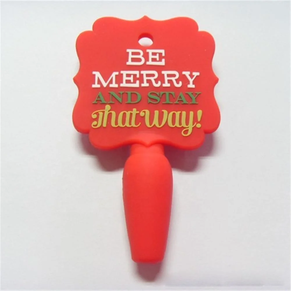 Original Manufacturer OEM Shapes Embossed Logo Food Grade Silicone Wine Bottle Stopper Plug Cork