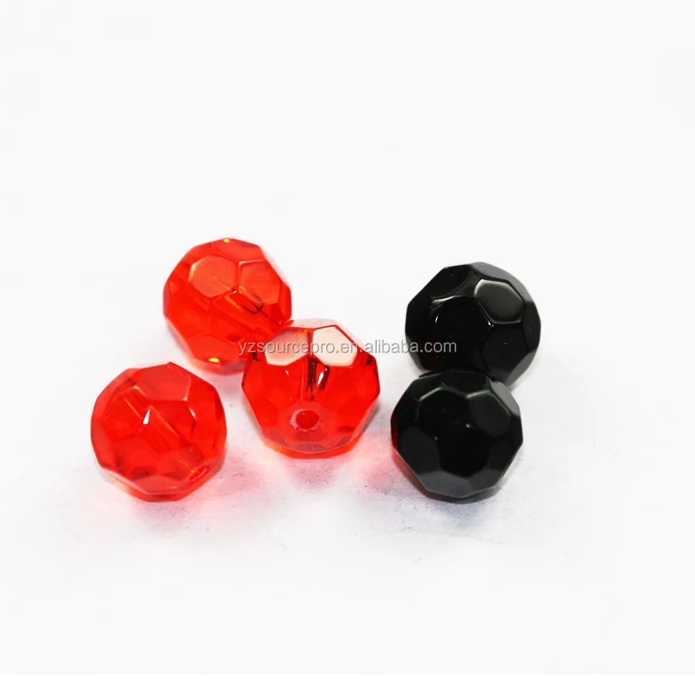 Круглые граненые стеклянные рыболовные бусины