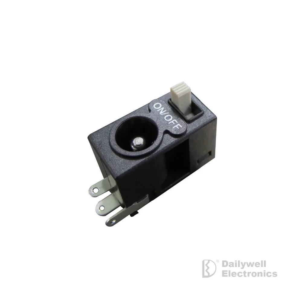 Best selling industrial SPST SJ series DC Power Jack slide switch