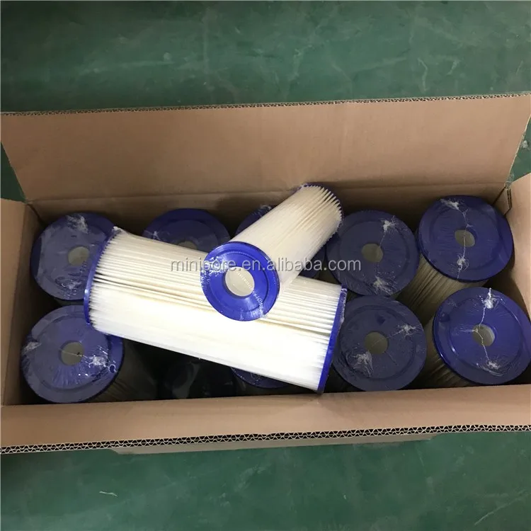PCP pleated paper filter cartridge / polyester cellulose pleated water filter 10' 20'
