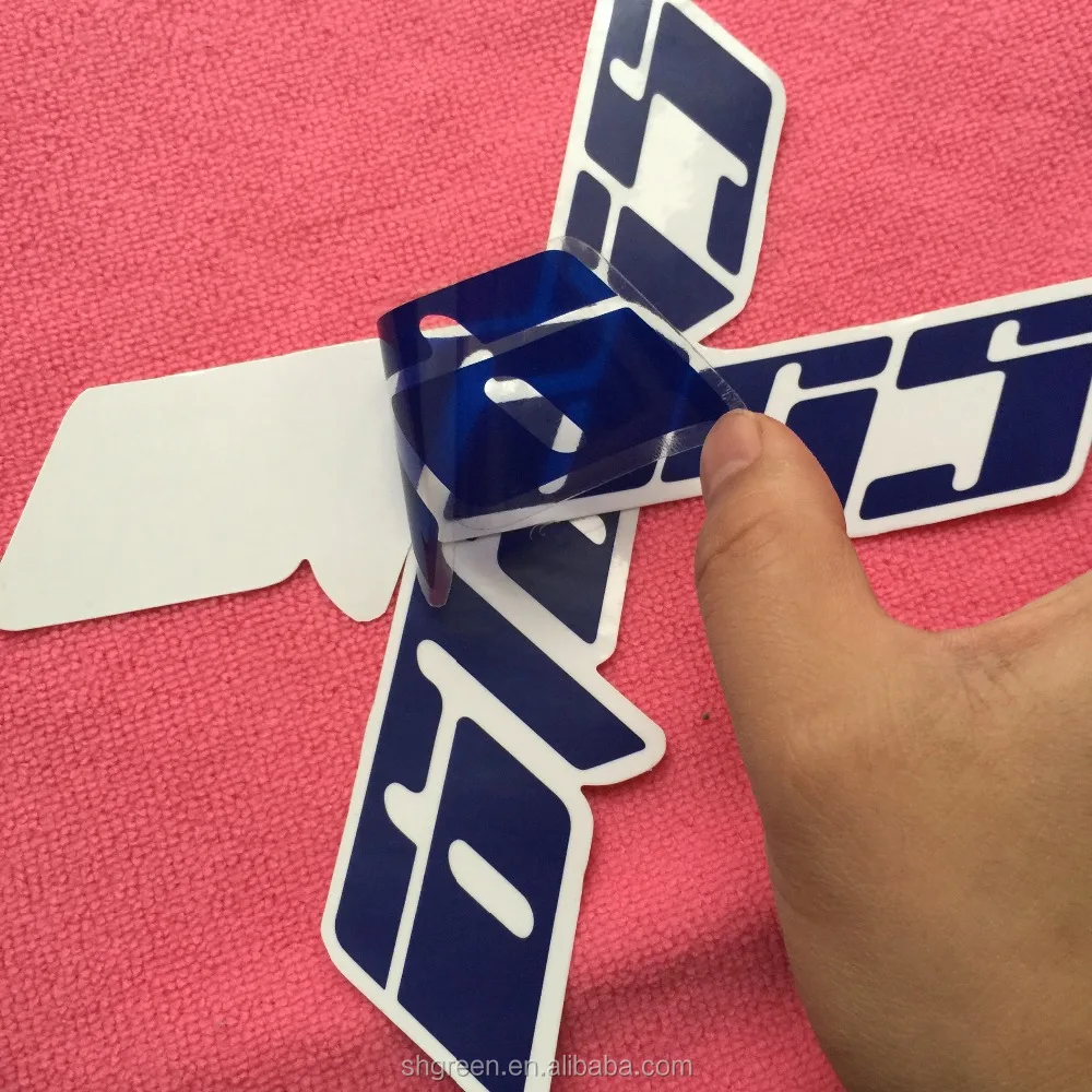 die cut transparent vinyl sticker for car,waterproof clear PVC vinyl sticker for clothing