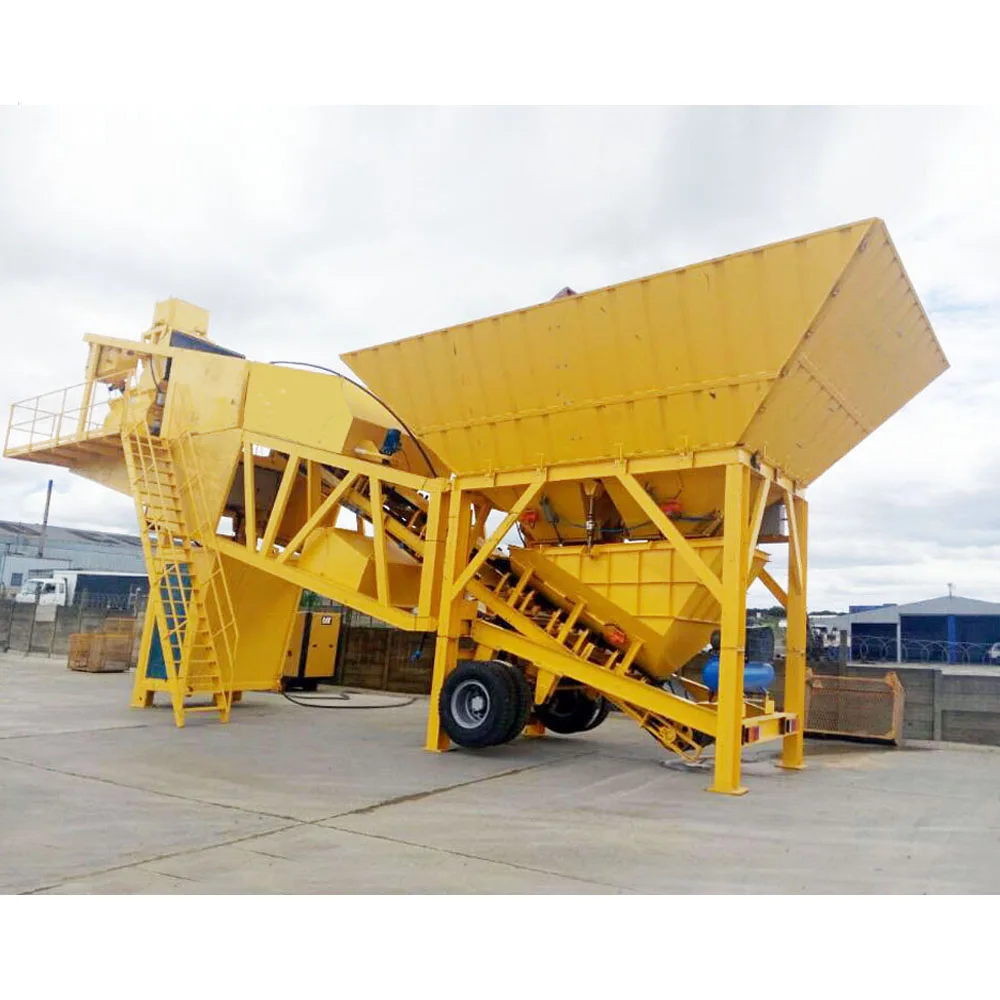 small scale portable precast concrete batch plant