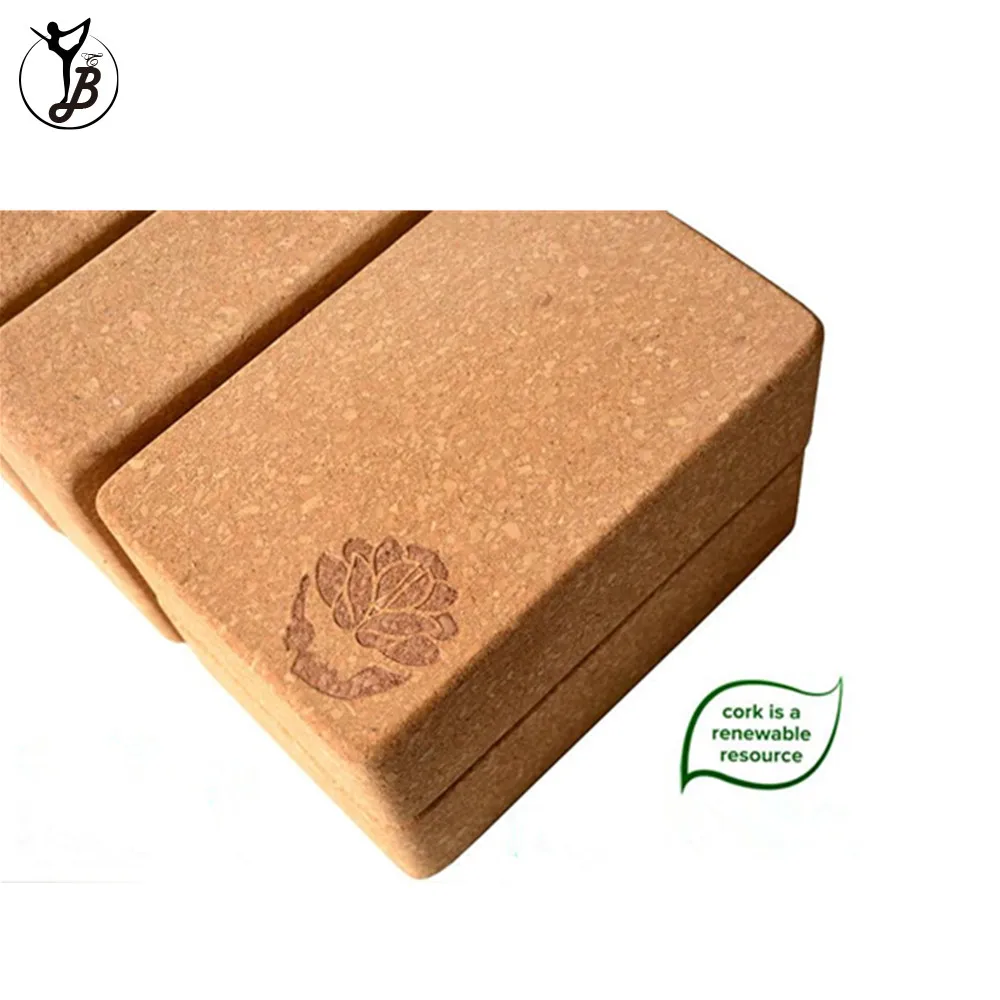 High Density Lightweight EVA Foam Cork Yoga Block