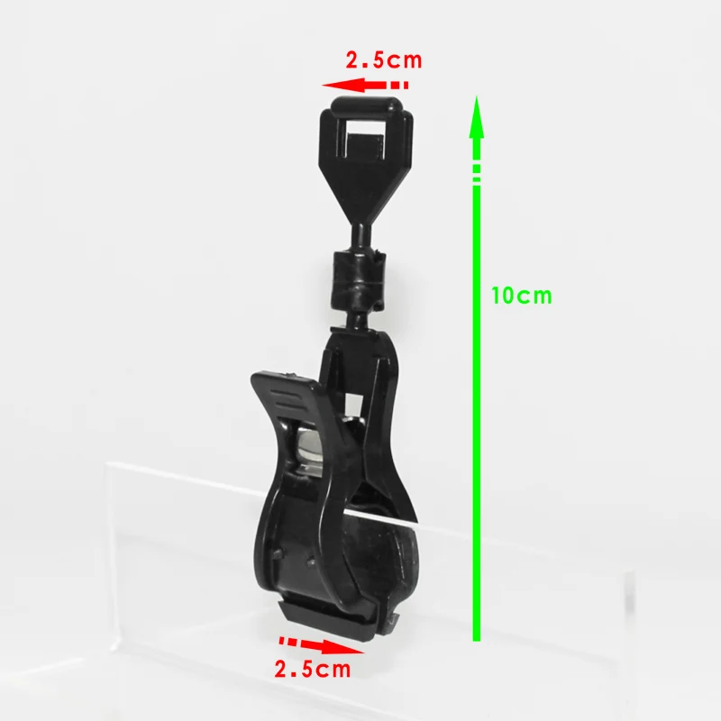 POP plastic price sign ticket price sign board display with clips for supermarket