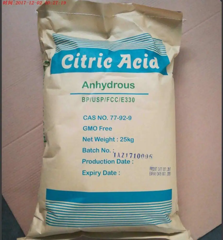 Citric Acid Mono / Anhydrous  , Trisodium Citrate / sodium Citrate