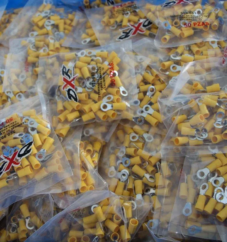 different colors automotive screw type wire connector brass battery terminals