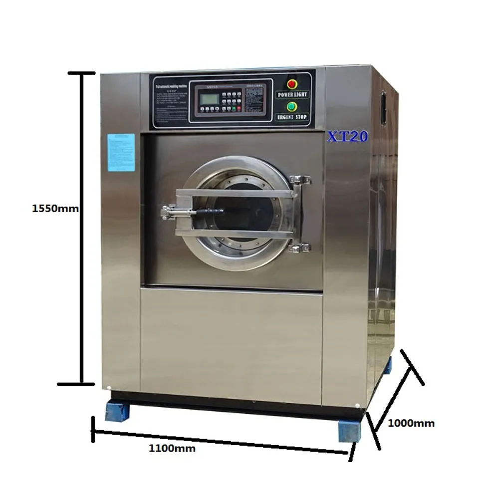  Полностью автоматическая промышленная стиральная машина SUS 304 30 кг производство