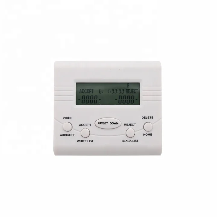 Новейшая технология Шэньчжэнь 2019, небольшой блок вызовов с ЖК-дисплеем и функцией блокировки вызовов с белым списком для офиса и домашнего использования