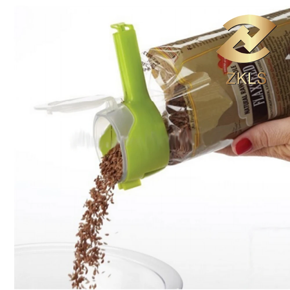 
Plastic Cheap Seal And Pour Bag Food Seal Clip 