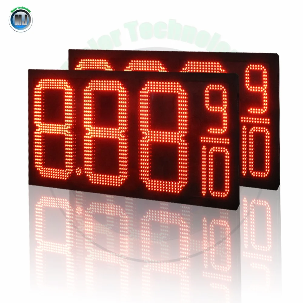 8 8.88 9/10 led signs for gas stations/ oil gas station led price sign/ led digital petrol price sign
