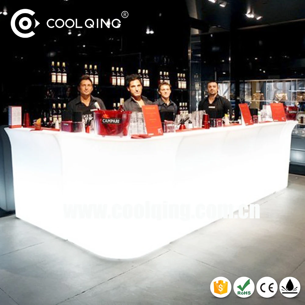 Cool Illuminated led bar counter/pe disco lighting bar counter