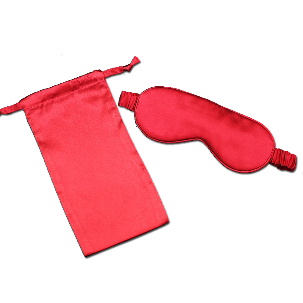 100% Pure Mulberry silk adjustable travel girl used sleeping eye mask