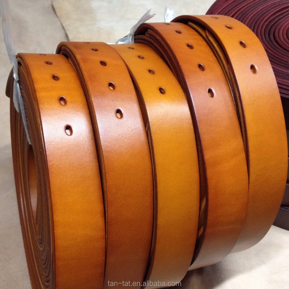 Men Adjustable Cow Leather Belt Custom Leather Belt