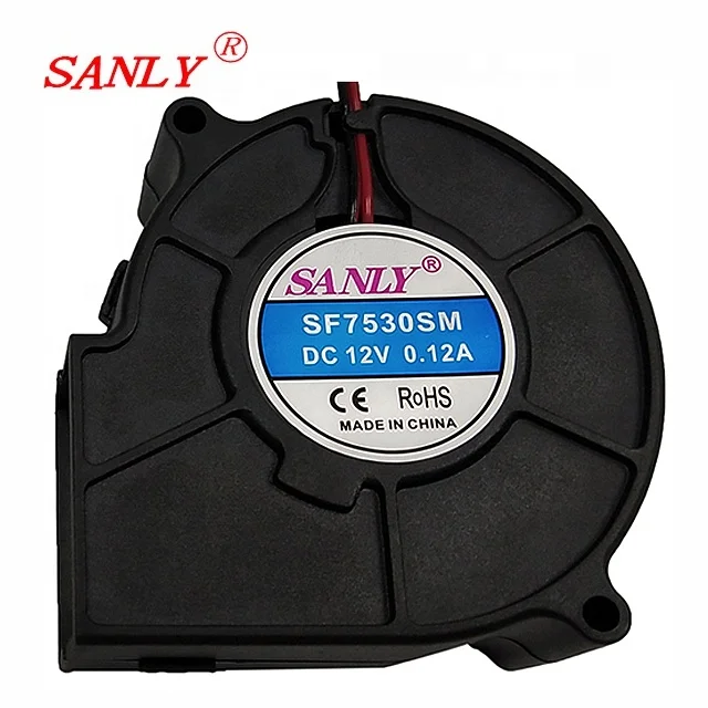 Бесщеточный центробежный вентилятор высокого давления SANLY 75x75x30 мм 7530 dc 12 В