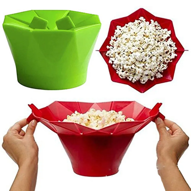 
Benhaida Original Gifts Collapsible Silicone Hot Air Microwave Popcorn Maker 