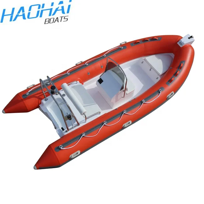 
China Hot Sale 15.7ft 4.8m Rigid Inflatable Rescue Rubber Boat with Console 