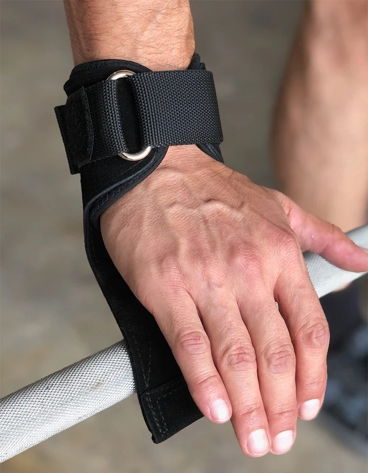 Top Quality New Design Workout Cowhide Powerlifting Hand Grip Pad Weight Lifting Gloves