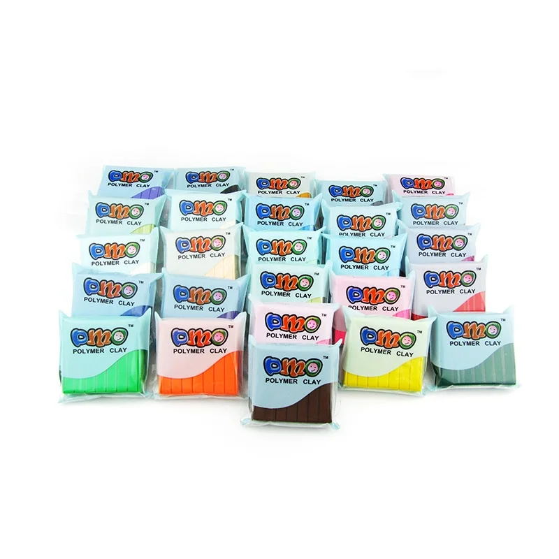 DMO Yiwu Bobao toy factory supply EN71safe 50g kids Oven Bake soft clay, starter & craftsman artists modeling polymer clay
