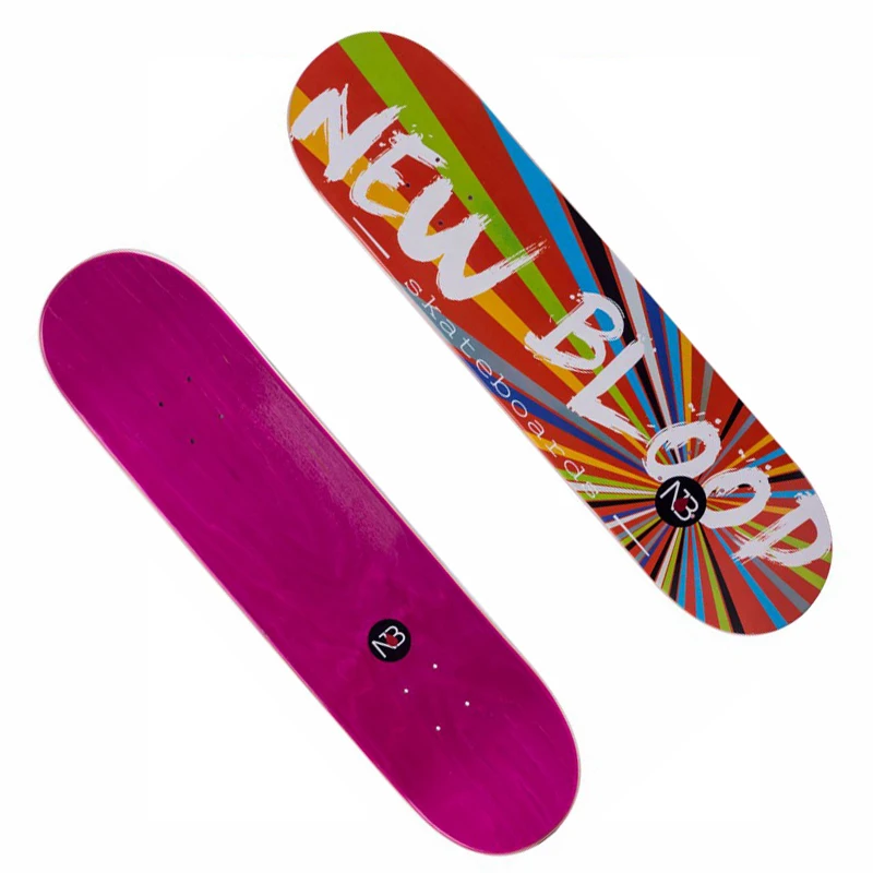 
Canadian maple cold pressing double kicktails skateboard deck Pro High-end Standard Wood Skate Board Decks 