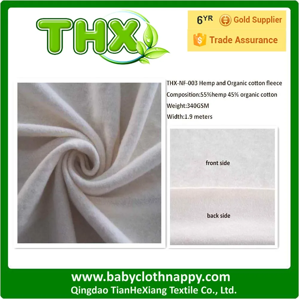 Hemp Organic Cotton Fleece Fabric