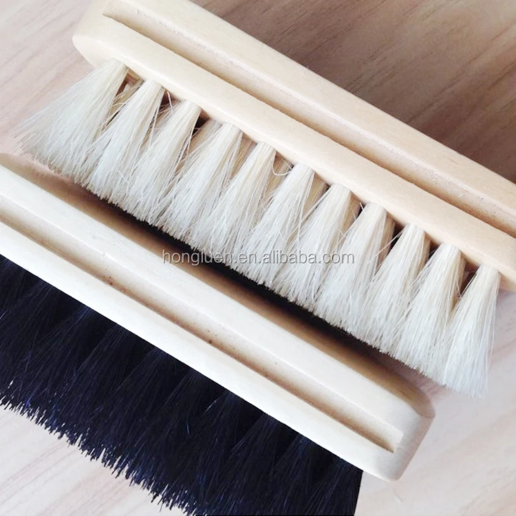 
Professional Factory Custom Brass Suede Horse Hair Shoe Brush for Cleaning 