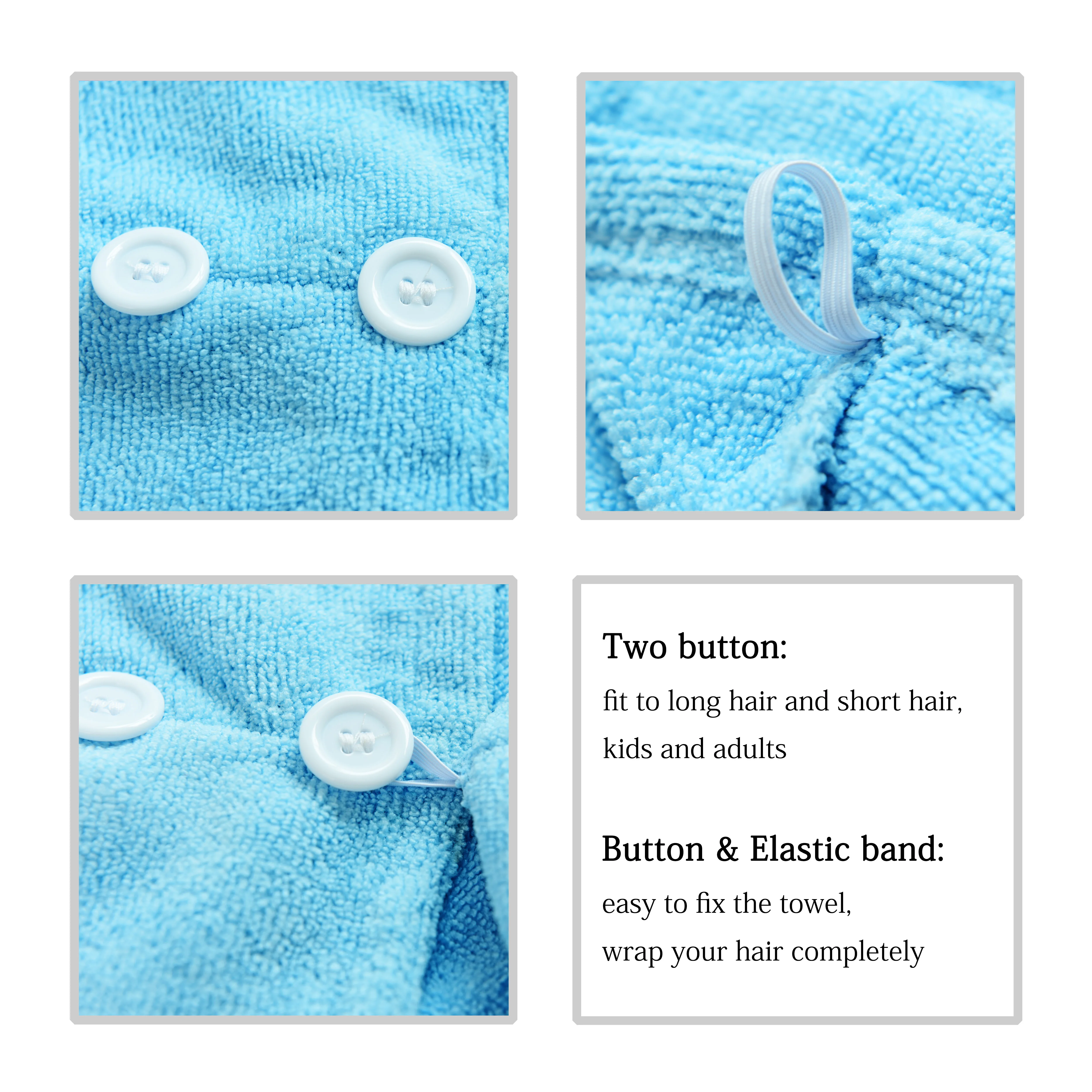 
Super absorb micorfibre hair turban microfiber hair towel for drying 