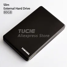 Best Sellers Slim HDD 2.5” USB2.0 External Hard Drive 80G Desktop and Laptop Portable Disk Plug and Play